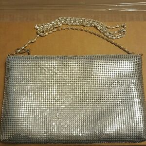 Borghese silver mesh evening bag